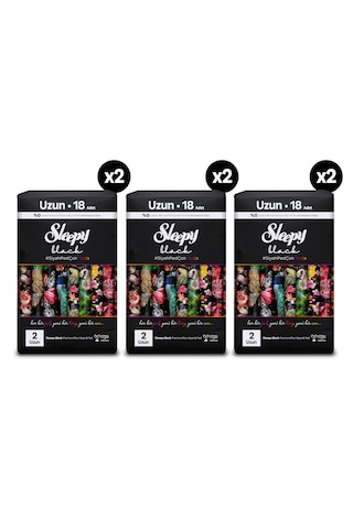 Sleepy Black Premium Plus Hijyenik Ped Mega Fırsat Paketi Uzun 108 Adet