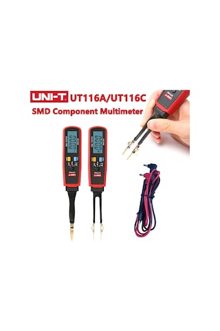 Ut116a-unı-t Ut116a Ut116c Smd Multimetre Otomatik Aralığı Direnç Kapasite Diyot Rcd Led Zener Dcv Süreklilik Pil Test Cihazı Ölçer