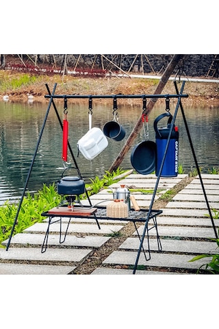 Kamp Rafı Katlanır Çantalı 6 Taşıma Askılı