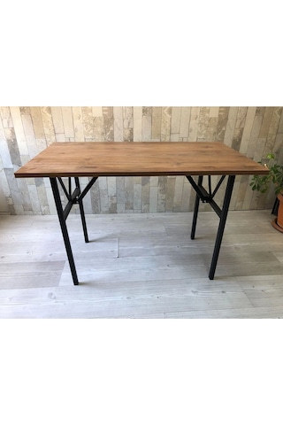 Bahçe Balkon Çayseti Masası 90x50cm Orta Sehpa, Yan Sehpa, Sehpa, Masa Ceviz