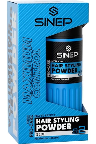 Sinep Toz Wax No:2 Extra Hold Mavi Blue Profesyonel Şekillendirme & Güçlü Tutuş 20 Gr