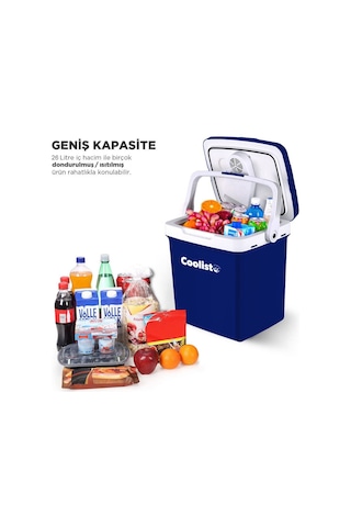 Coolist Clt26 12volt/220volt Ac/dc 26 Litre Sıcak/soğuk Oto Buzdolabı Fr Clt26