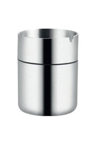 Dekoratif Paslanmaz Çelik Küllük Ev Ofis Oto H 9 CM