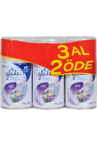 Glade Otomatik Sprey Lavanta Ferahlığı Yedek 3 x 269 ML Glade Otomatik Sprey Lavanta Ferahlığı Yedek 3 x 269 ML
