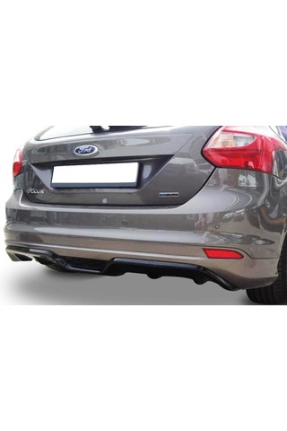 Ford Focus 3 Hb Sport Difüzör Arka Ek 2015 Mat Siyah Plastik