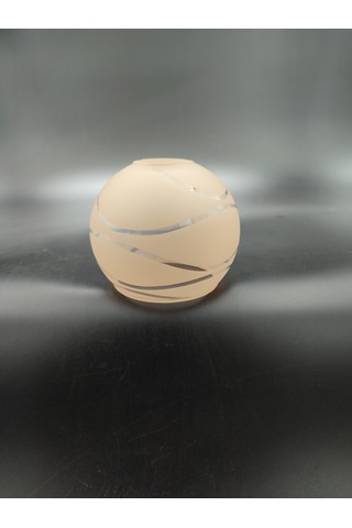 Küçük Avize Camı.küre,suyolu,somon Çap:10.00cm-duy Yuvası:3.00cm Somon