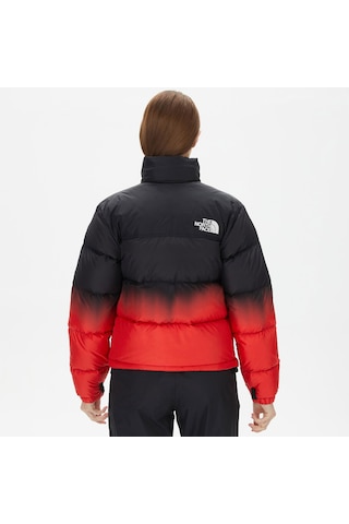 The North Face W 96 Nuptse Dıp Dye Jacket Kadın Ceket Nf0a84qyoor1 Siyah - Kırmızı