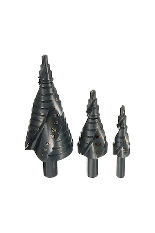 Hallow Hss Kobalt Adım Matkap 3 Adet 4-12 MM 4-20 MM 4-32 MM