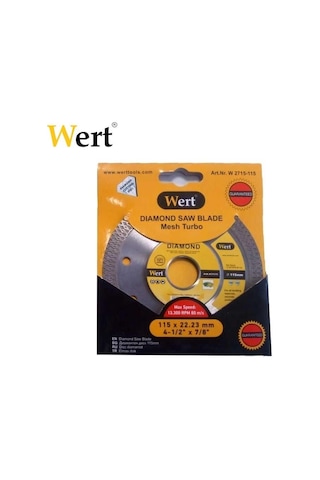 Wert 2715-115 Elmas Testere. Beton 115  MM