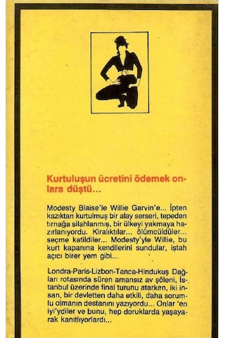 Sarı Dizi Polisiye Romanlar Modesty Blaise - Köpekdişi - Peter O'donnell 1.baskı