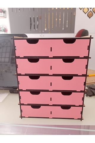 Çekmeceli Takı Kutusu Ahşap