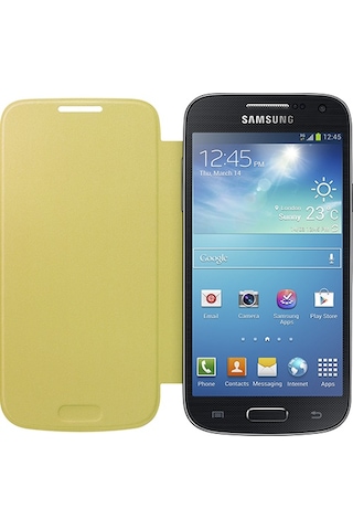 Galaxy Uyumlu S4 Mini İle Uyumlu Flip Cover Kılıf Sarı Ef-fı919byegww Sarı