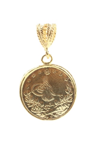 925 Ayar Gümüş Sultan Aziz Motifli Madalyon Kolye Ucu 281431159