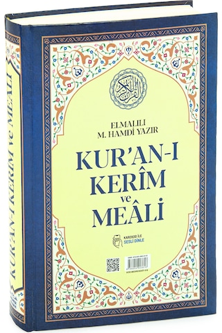 Kuranı Kerim Türkçe Mealli Orta Boy Lacivert - Qr Kodlu, Sesli Dinleme