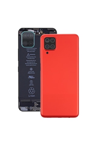 Cbtx Samsung Uyumlu Galaxy A12 Pil Arka Kapağı Kırmızı