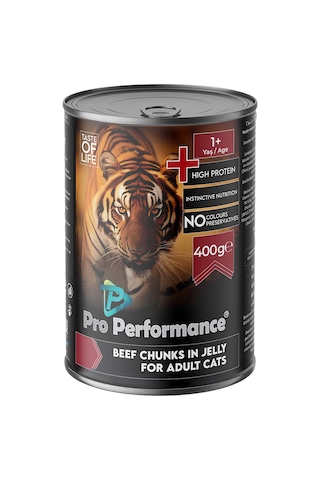 Pro Performance Sığır Etli Parça Etli Yetişkin Kedi Konservesi 400 Gr 12'li Paket