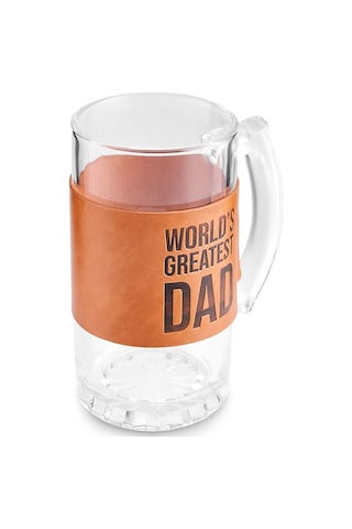 Karaca  King Deri Kılıflı Bira Bardağı 500 ml Şeffaf