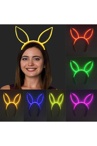Karanlıkta Yanan Fosforlu Glow Taç 6 Renk 6 Adet Diğer