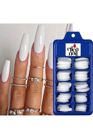 Ellea Nail Balerın Takma Tırnak 100'lü Kemik Renk