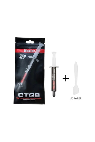 Maxtor Ctg8-2g 12.8w/mk Termal Macun İşlemci Ve Ekran Kartı Soğutucu Thermal Paste 2g Maxtor Ctg8-2g 12.8w/mk Termal Macun İşlemci Ve Ekran Kartı Soğutucu Thermal Paste 2g