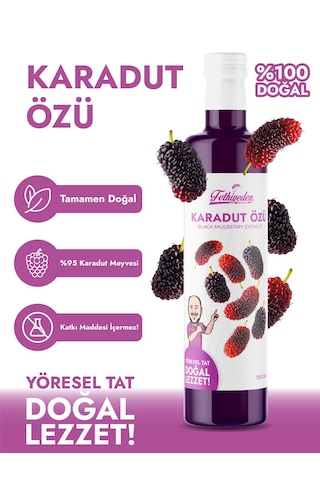 Fethiyeden Gelsin Doğal Karadut Özü- Katkısız Ve Organik-700g - Saf Ve Yoğun Lezzet