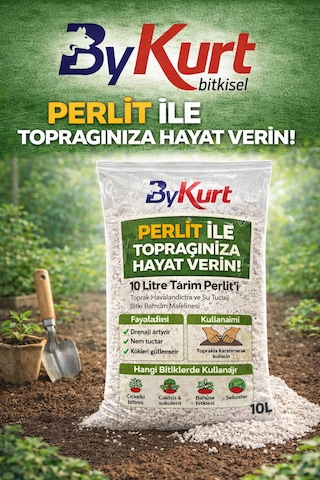 Tarım Perliti Çiçek Toprağı Karışımı 10 Litre Toprak Perliti 10 L