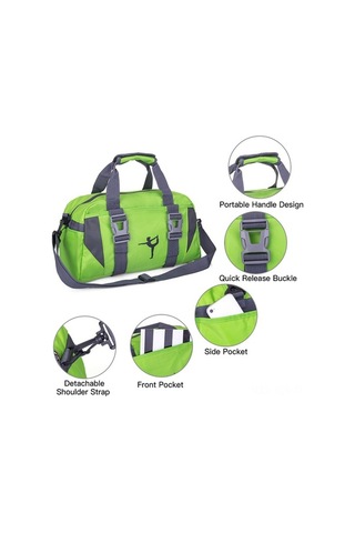 Fortunelane Büyük Boy Koyu Mavi Nilon Spor Çantası - Yoga Matı Taşıma, Sağlıklı Egzersiz Seyahat Çantası Koyu Mavi