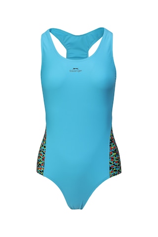Slazenger SPL RacerBack Kadın Mayo Mavi / Siyah