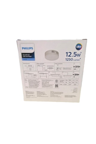 Philips Sıvaüstü Küçük Model Tavan Lamba 12,5w 3000k Sarı Işık 1250 Lümen 16,5 Cm Çapında Plastik Gövde 1