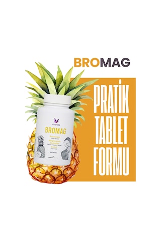 Vitisfera Bromag Bromelain Magnezyum Kompleks Vitamin B6 60 Tablet