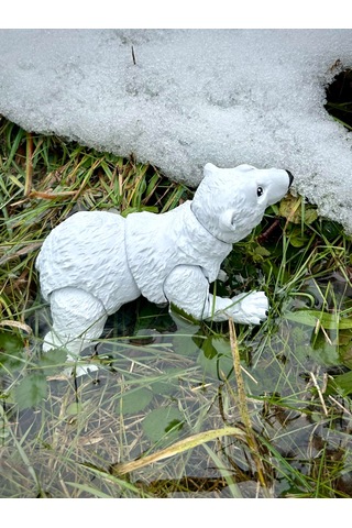 Kutup Ayısı 3d Hareketli Organik Oyuncak - Büyük Boy Vıp Versiyon