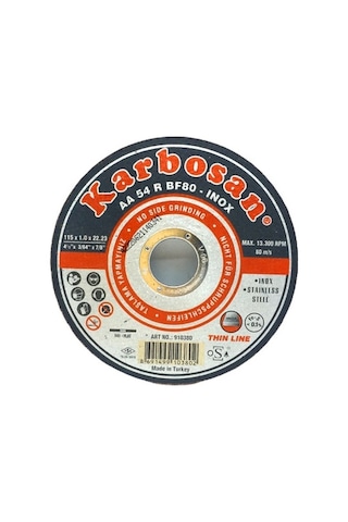 İnox Metal Kesici Disk 115mmx1.0x22 5332
