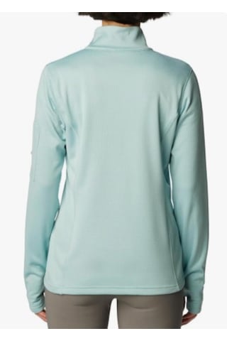Columbia Kadın Park View Izgara Fleece Yarım Zip Mavi