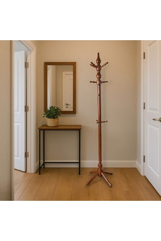 Just Home Tornalı Askılık - Ceviz - 174 Cm Ceviz