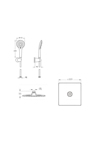 Artema A49280 Root Square Ankastre Banyo Seti Diğer