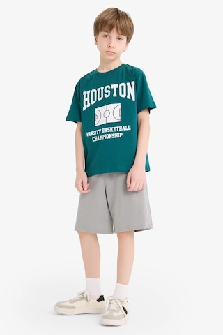 DeFacto Erkek Çocuk 2'li Takım Baskılı Kısa Kollu Tişört Beli Lastikli Şort F1227A825HSGN146