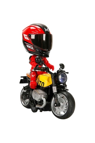 1:12 Sesli Ve Işıklı Latte Die Cast Çek Bırak Motosiklet Ve Tamir Atölyesi Seti Çok Renkli