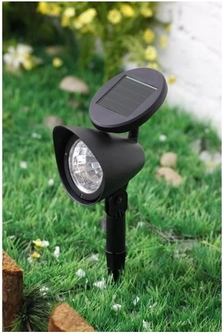 Galıx Plastik Güneş Enerjili Spot Işığı - Siyah