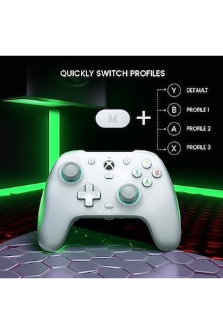 Xbox Series X S, Xbox One Ve Windows 10/11 İçin G7 Se Kablolu Oyun Kumandası, Hall Efektli Joysticks/hall Trigger, 3,5 Mm Ses Jakı Beyaz