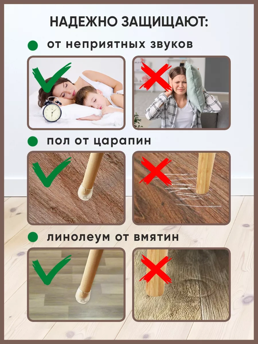 Hangwoods Mobilya İçin Kaymaz Koruyucu Kapaklar 103917442 Beyaz