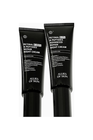 Allies Of Skin Allıes Of Skın %0,05 Retinal Ve Peptit Onarıcı Gece Kremi 30ml Gece Kremleri Çok Renkli