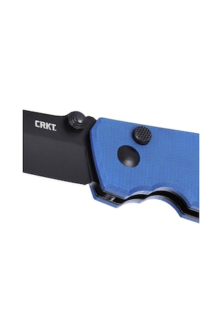 Crkt Squid Button Lock Micarta Blue Kamp Çakı Mavi