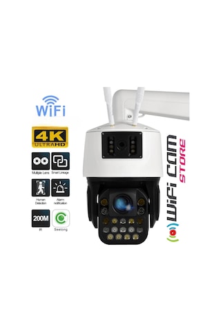 Çift Kameralı 42x Optik Zoom Dev Metal Kasa Wıfı Kamera-125227