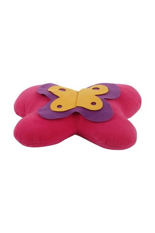Kelebek Yastık Pembe Polar 40 Cm