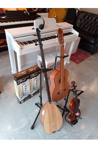 Enstrüman Standı Gitar - Bağlama - Keman - Pena Ve Mızrap Seti - Hediyeli