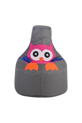 Bambitoys Baykuş Armut Koltuk Gri Imperteks 64 Cm