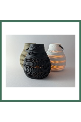 En-cag Dalga Desenli Tealight Mumluk Modern Led Mum Tutucu Dekoratif Işıklı Bss Çok Renkli