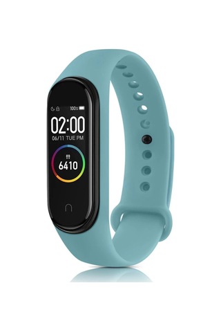 Kahveci.store Mi Band 6 Uyumlu Klasik Kordon - Bebek Mavisi 22