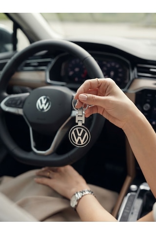 Volkswagen İle Uyumlu Metal Siyah Anahtarlık Aksesuar Polo Golf Passat Tiguan Bora Jetta Scirocco Vw Cc Taigo