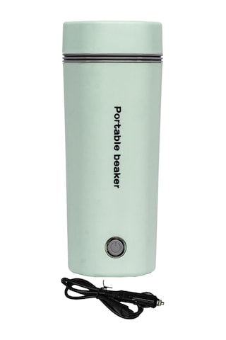 Suntek 400 ML 24 V Hızlı Kaynayan Araba Elektrikli Su Isıtıcısı Yeşil